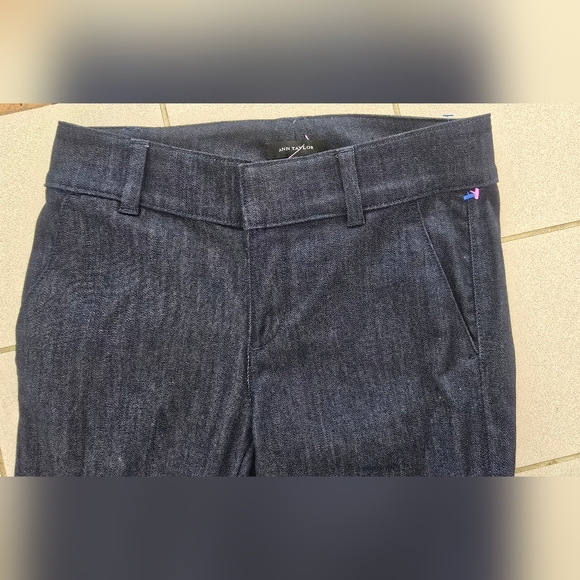 NWT Ann Taylor Loft Womens Dark Wash Bootcut Jeans Belt Loops Sz 2 27.5 Inseam - Picture 15 of 16